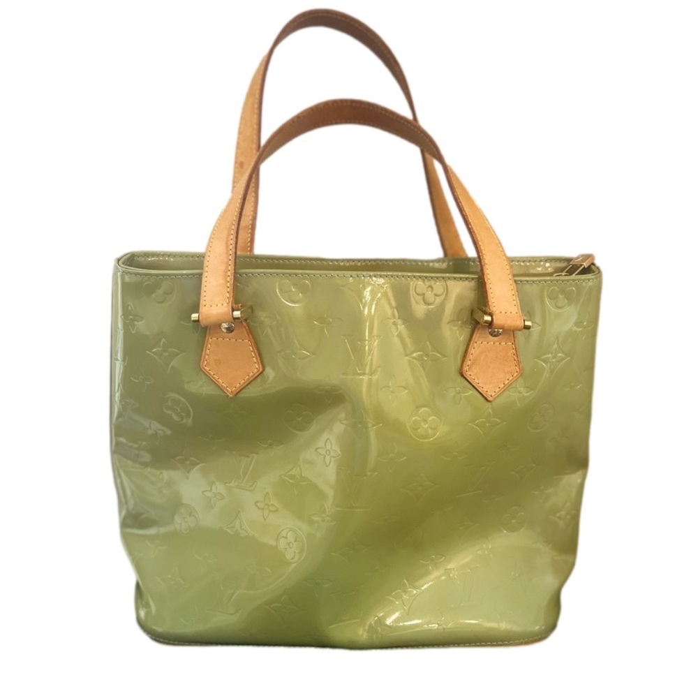 Louis Vuitton Vintage Green Vernis Houston Tote